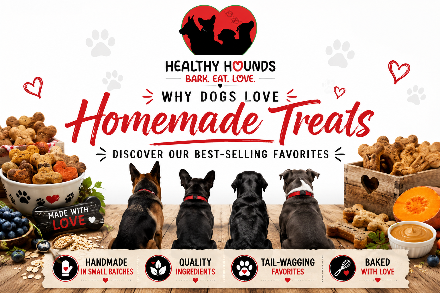 Healthy Hounds Bakery Homemade Dog Treats